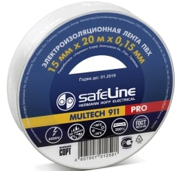 Изолента Safeline Multech 911 PRO 19/20 белый