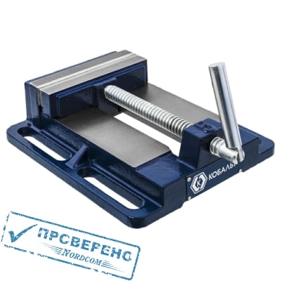 Тиски станочные КОБАЛЬТ ширина губок 125 мм, 4,5 кг, коробка