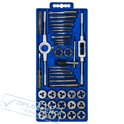 Набор метчиков и плашек КОБАЛЬТ 40 предметов