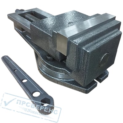 Тиски станочные поворотные, с открытым винтом QB160 160мм