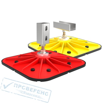 Кровельная опора Fachmann SOLID FOOT 350х350 (вертикальный кронштейн)
