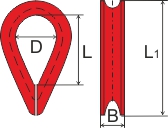 Коуш ГОСТ 2224-93 № 40 (10,2-12,5) Коуш ГОСТ 2224-93 № 40 (10,2-12,5)